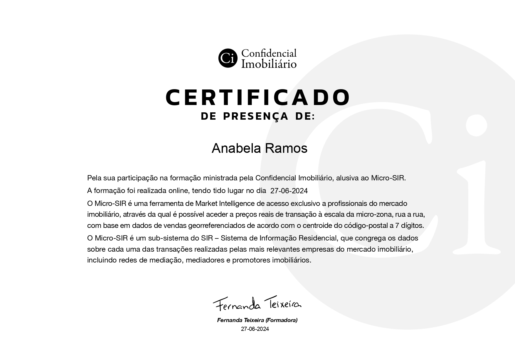 Ci Confidencial Imobiliário