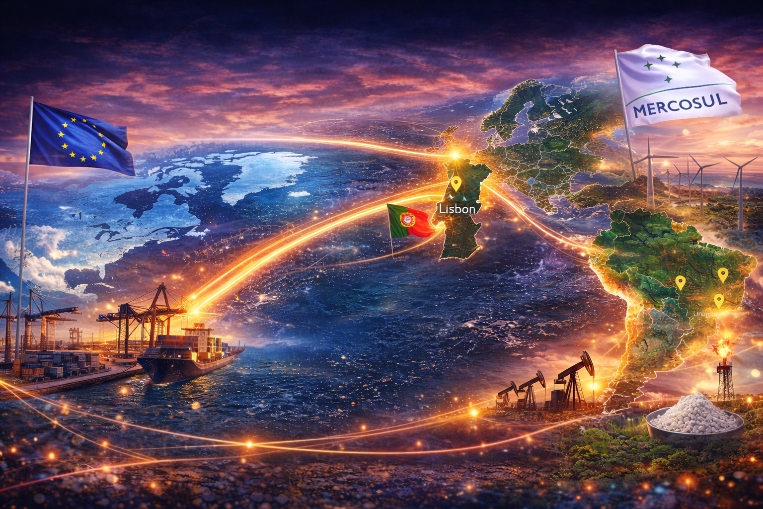 Portugal zwischen Europa und Mercosur: eine stille Gelegenheit, die sich gerade formiert